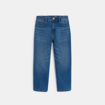 بنطال جينز بقصة واسعة متين باللون الأزرق للأولاد